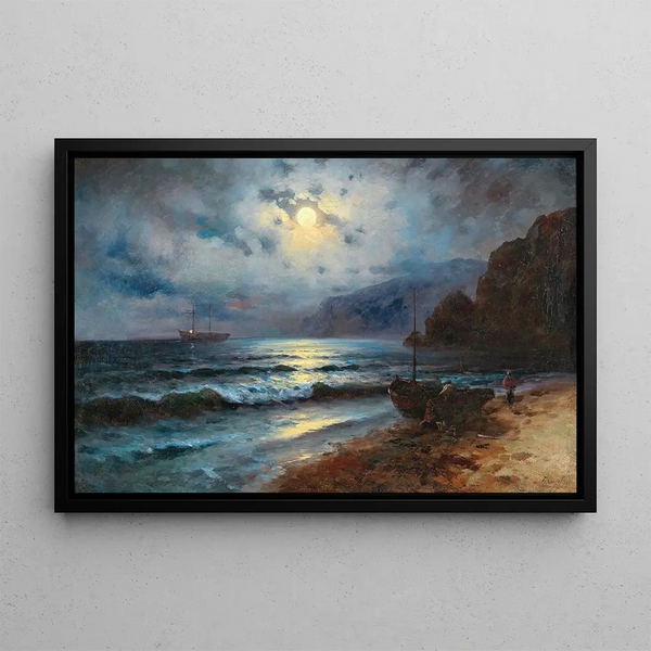 Grigori Ivanovitch Kapustin - Smugglers on the Crimean Coast.webp