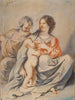 Die Heilige Familie - Guercino — Ansicht des Kunstwerks
