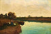 Venice a girl with geese on the banks of the Sile River - Guglielmo Ciardi — artwork view