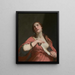 La morte di Cleopattra - Guido Cagnacci — quadro incorniciato alla parete