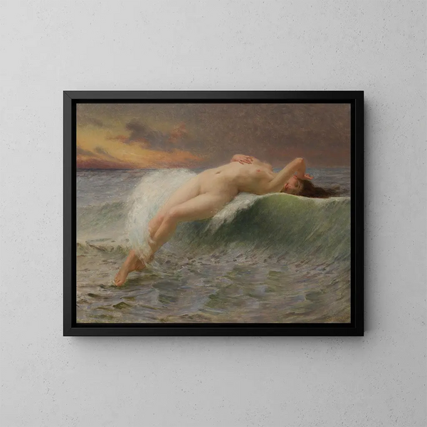 Die Welle - Guillaume Seignac — gerahmtes Bild an der Wand