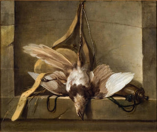 Guillaume Taraval - Still Life with a Dead Bird and Hunting Gear.webp