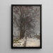 Snowy Landscape Painting - Guillaume Vogels — framed artwork on a wall