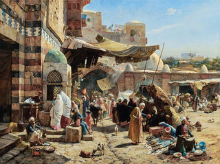 Gustav Bauernfeind - Market In Jaffa.webp