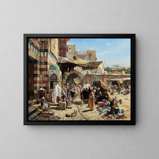 Gustav Bauernfeind - Market In Jaffa.webp