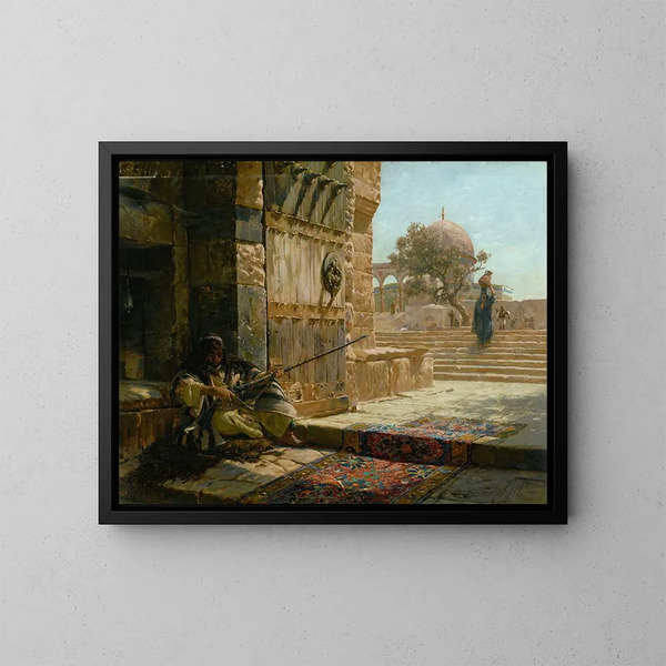 Gustav Bauernfeind — gerahmtes Bild an der Wand