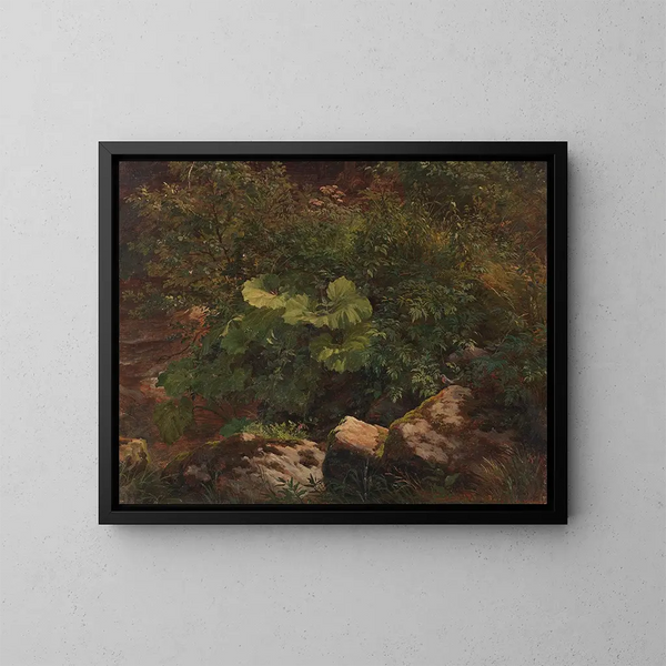 Studien der Pflanzen - Gustav Friedrich Papperitz — gerahmtes Bild an der Wand