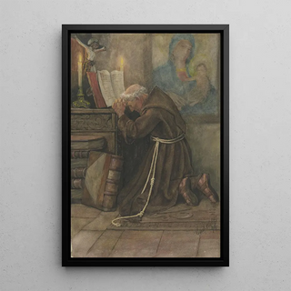 Gustav Kilb - Praying monk.webp