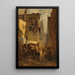 City corner lively - Gustav Schönleber — framed artwork on a wall