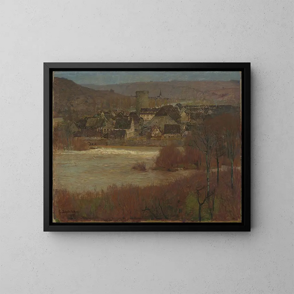 Besigheim am Neckar - Gustav Schönleber — gerahmtes Bild an der Wand