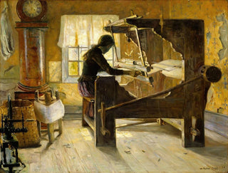Gustav Wentzel - At the Loom.webp
