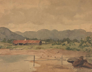 Gustav Wentzel - Landscape with a Barn.webp