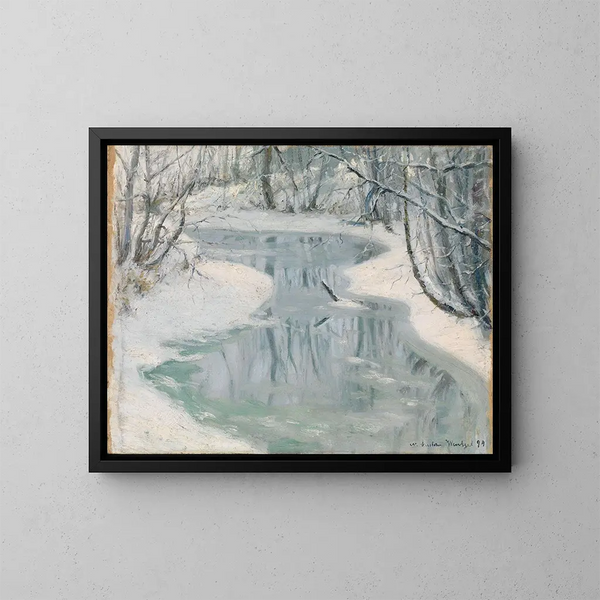 Dégel - Gustav Wentzel — gerahmtes Bild an der Wand