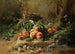 Pfirsiche und Weingarten in einem Unterholz - Gustave-Émile Couder — Ansicht des Kunstwerks