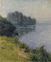 La Seine à l’île Marante par temps brumeux - Gustave Caillebotte — vista dell’opera