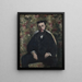 Portrait eines Cabasois - Gustave Caillebotte — gerahmtes Bild an der Wand