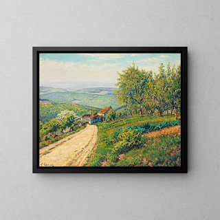 Gustave Cariot - Berghang mit Weg durch Sommerlandschaft ins Tal.webp