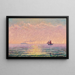 Gustave Cariot - Etude sur la mer St Malo contre soleil.webp