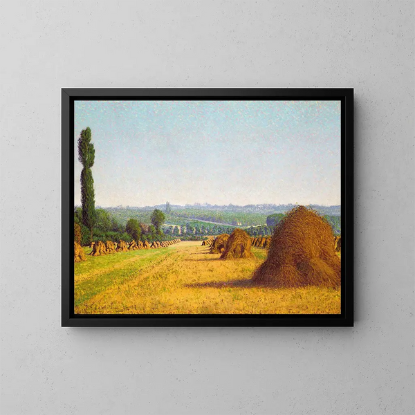 Le Meules - Gustave Cariot — quadro incorniciato alla parete