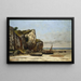 Strand in der Normandie - Gustave Courbet — gerahmtes Bild an der Wand