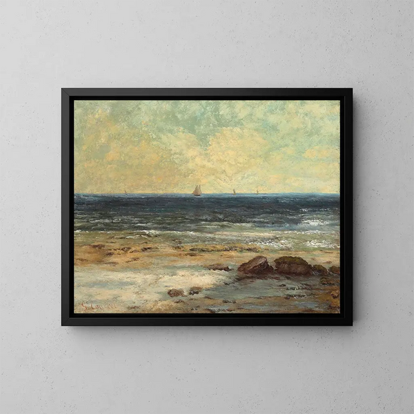 Bords de la mer à Palavas - Gustave Courbet — quadro incorniciato alla parete
