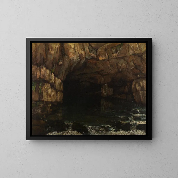 La source de la Loue - Gustave Courbet — quadro incorniciato alla parete