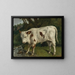 Das weiße Kalb - Gustave Courbet — gerahmtes Bild an der Wand