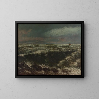 Marina - Gustave Courbet — gerahmtes Bild an der Wand