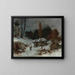 Porteuse di fascine in un paesaggio innevato - Gustave Courbet — quadro incorniciato alla parete
