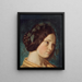 Portrait von Zélie Courbet - Gustave Courbet — gerahmtes Bild an der Wand