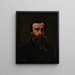 Ritratto di M. Nicolle - Gustave Courbet — quadro incorniciato alla parete
