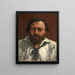 Portrait des Dichters Pierre Dupont - Gustave Courbet — gerahmtes Bild an der Wand