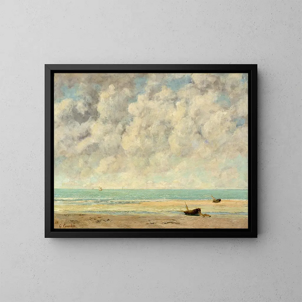 La Mer calme - Gustave Courbet — quadro incorniciato alla parete