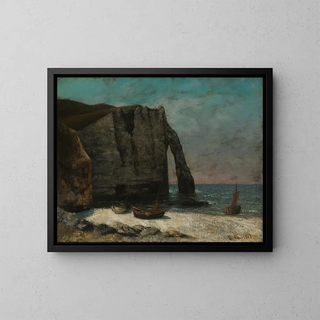 Gustave Courbet - The Cliff at tretat.webp
