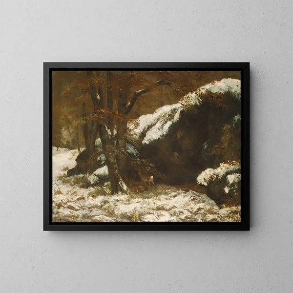 Le Cerf - Gustave Courbet — quadro incorniciato alla parete