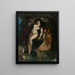 Drei Badende - Gustave Courbet — gerahmtes Bild an der Wand