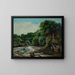 Ein Staudamm bei Ornans oder L'écluse de la Loue - Gustave Courbet — gerahmtes Bild an der Wand