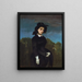 Frau in Reitkleidung L'Amazone - Gustave Courbet — gerahmtes Bild an der Wand