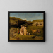 Giovani Ragazze del Villaggio - Gustave Courbet — quadro incorniciato alla parete