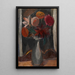 a dark bouquet of flowers - Gustave De Smet — framed artwork on a wall