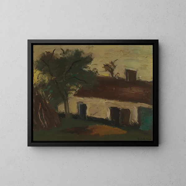 Stalla - Gustave De Smet — quadro incorniciato alla parete