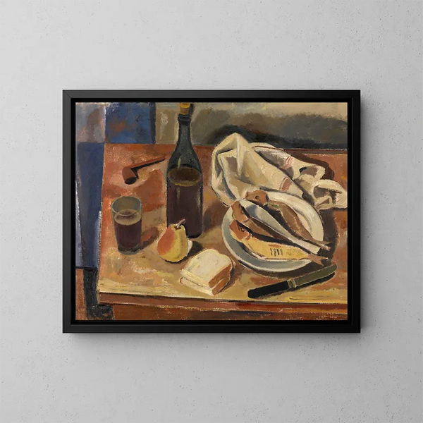 Nature morte con aringa - Gustave De Smet — quadro incorniciato alla parete
