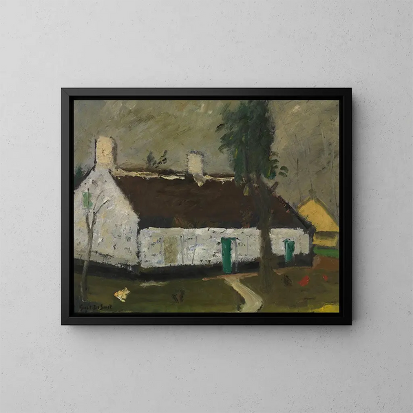 Ferme blanche - Gustave De Smet — quadro incorniciato alla parete