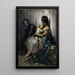 La famille du saltimbanque l'enfant blessé - Gustave Doré — framed artwork on a wall