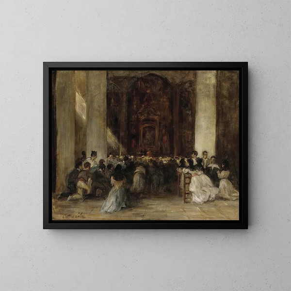 Messe - Gustave Henri Colin — gerahmtes Bild an der Wand
