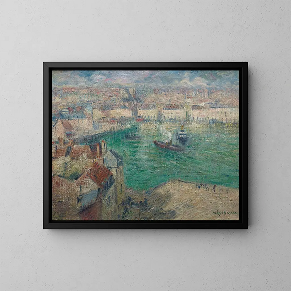 Dieppe - Gustave Loiseau — gerahmtes Bild an der Wand