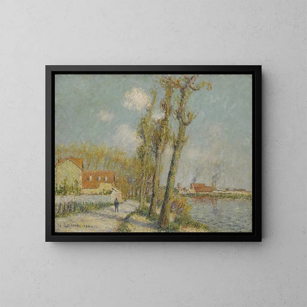 L'Oise in Pontoise - Gustave Loiseau — gerahmtes Bild an der Wand