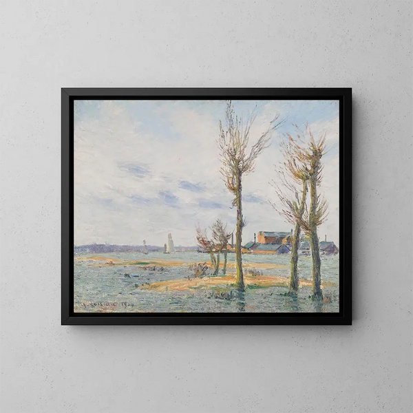 La Loire à Trentemoult - Gustave Loiseau — gerahmtes Bild an der Wand