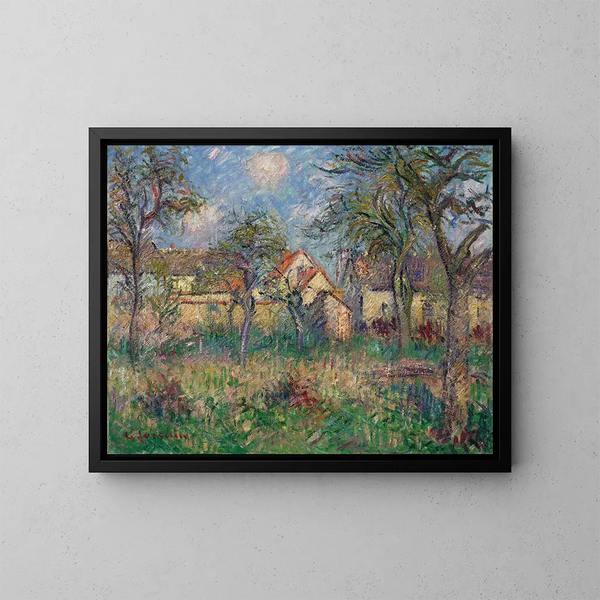 Der Garten - Gustave Loiseau — gerahmtes Bild an der Wand