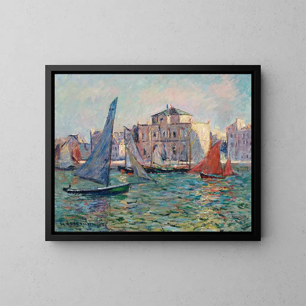 Les Martigues - Gustave Loiseau — gerahmtes Bild an der Wand